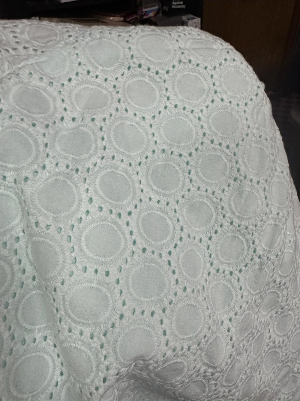 Cat & Jack Mint Eyelet Short Sleeve Top for Kids